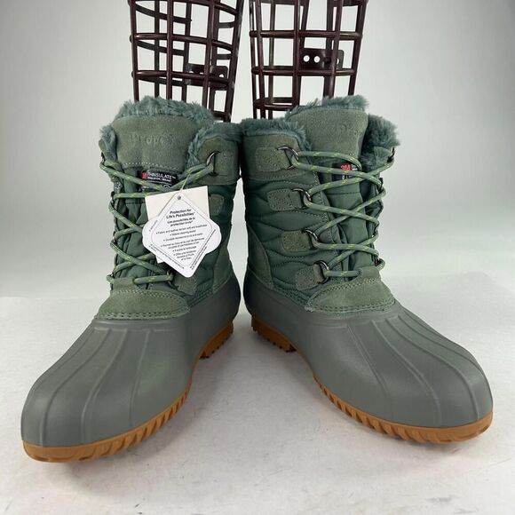 Propet Ingrid Womens Green Thyme Cold Weather Boots US 10 Whide WTPF Winter Boot - Picture 3 of 12